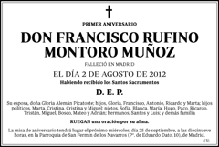 Francisco Rufino Montoro